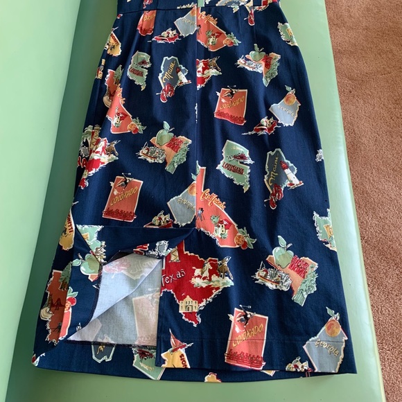 Millie Moore Pinup Wiggle Dress Small - Picture 3 of 11